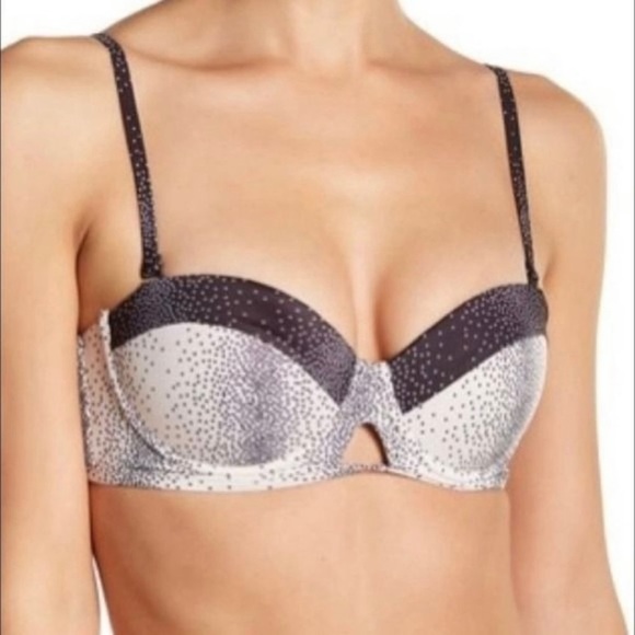 Tavik Corsica Polka Dot Push-Up Padded Balconette Bikini Underwire Top NWT - Picture 1 of 14